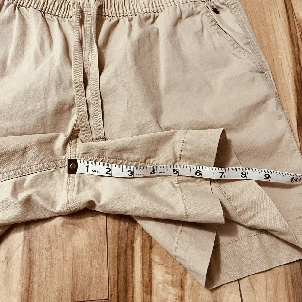 LL Bean Womens Shorts Sz 6 Lakewashed Dock Mid Rise Favorite Fit Elastic Waist